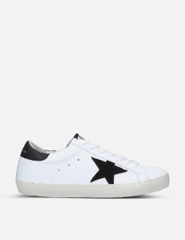 Superstar Low-top Leather And Suede Trainers In Winter Wht