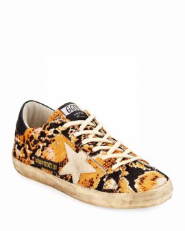 Superstar Snake Calf Hair Sneakers In Pony Snake