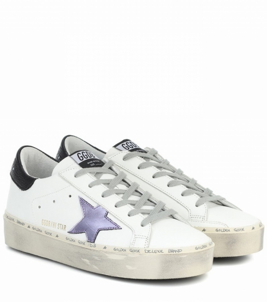 Hi Star Leather Sneakers In White