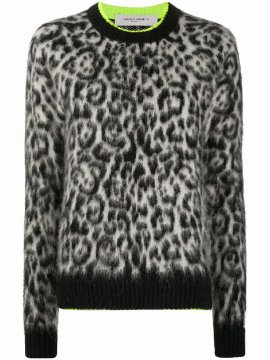 Andreina Alpaca-blend Sweater In Animal Print