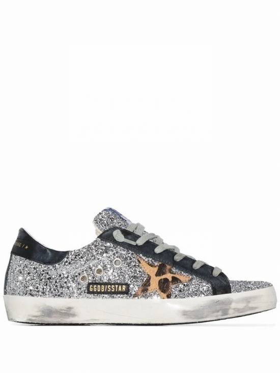 Superstar Sneaker In Silver Glitter