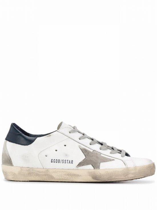 Super-star Distressed-finish Sneakers In White