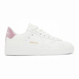 Pure Star Leather Glitter Low-top Sneakers In White