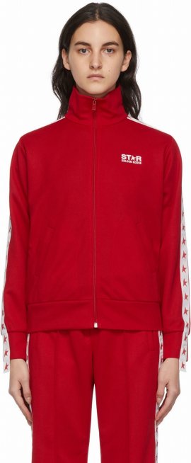 Red Denise Star Zip-up Sweatshirt