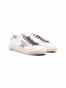 Teen Superstar Glitter-detail Trainers In White