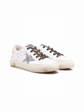 Kids' Superstar Distressed Sneakers In White