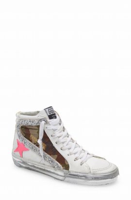 Women's Slide Camo Suede And Leather Sneakers In Multi