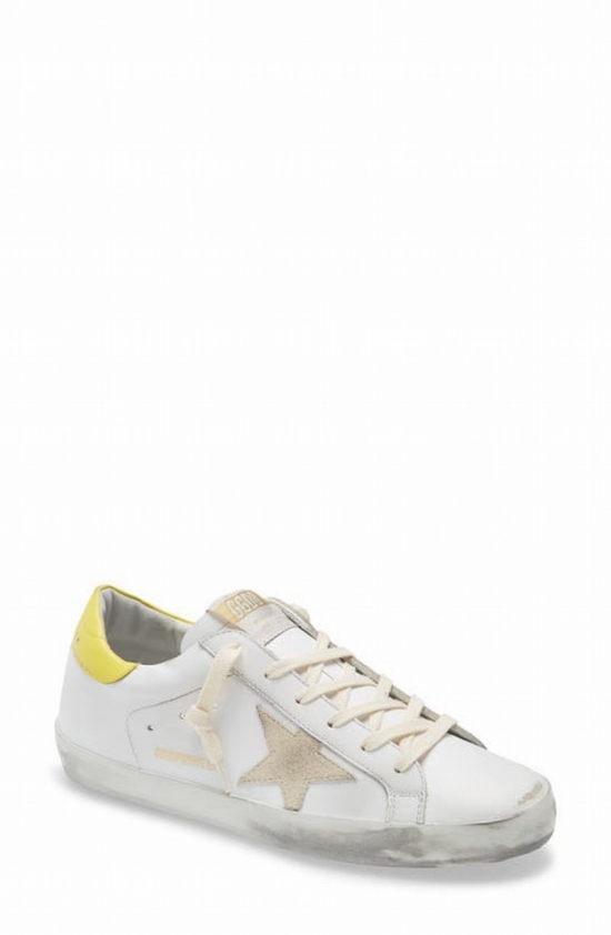 White/lime Green Super-star Sneakers In White - Ice - Lime Green