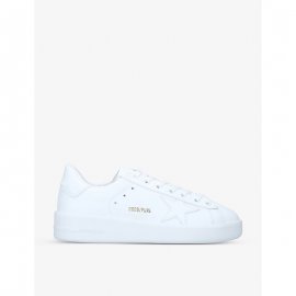 Women's White Women's Pure Star Star-embroidered Leather Trainers