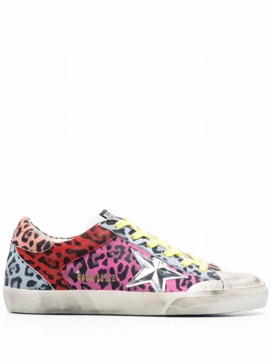 Super-star Leopard-print Sneakers In Rosa