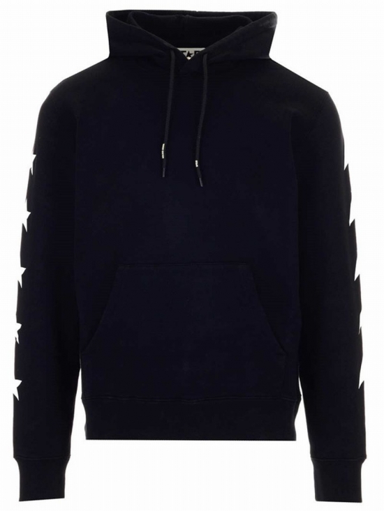 Alighiero Sweatshirt In Blue Cotton In Black