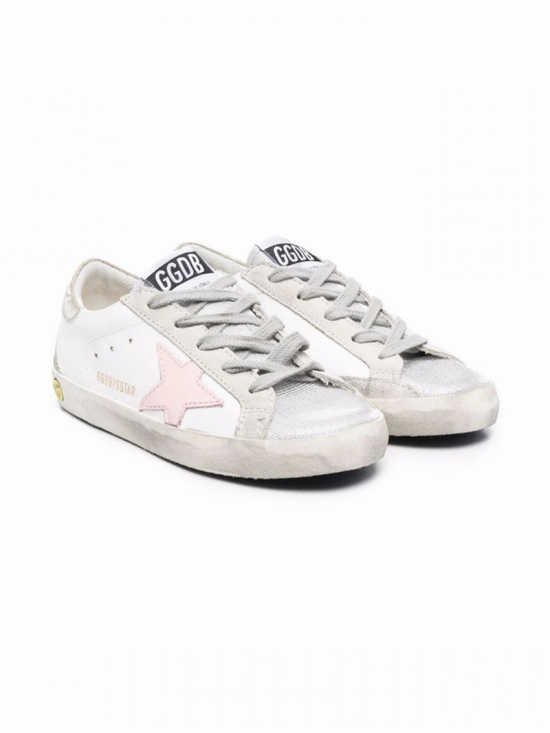 Kids' Super-star Low-top Sneakers In White