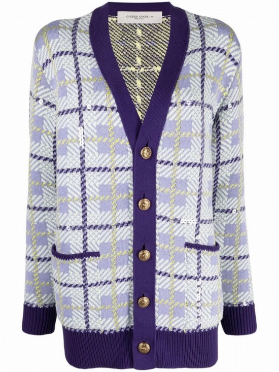 Journey Collection Jacquard Cardigan In Yellow