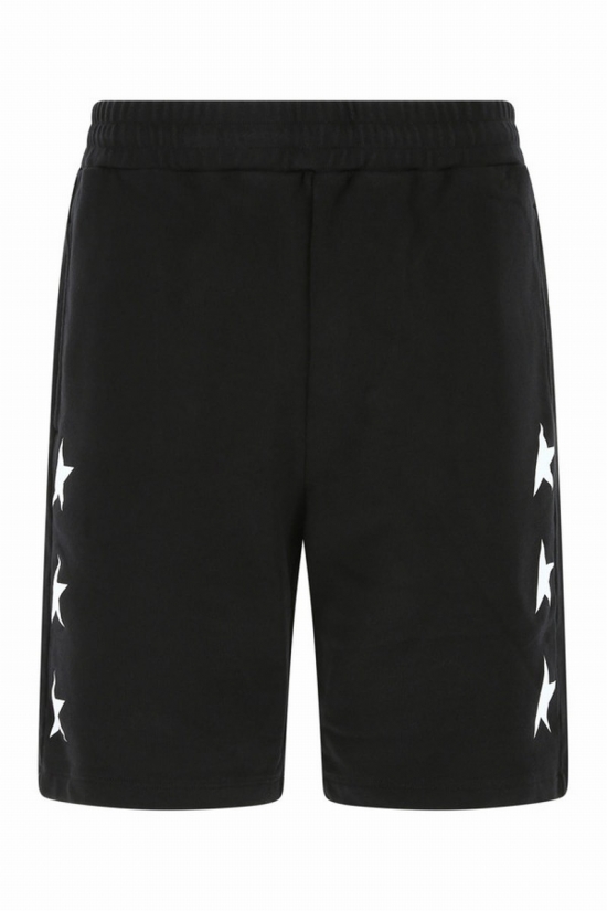 Black Diego Star Bermuda Shorts