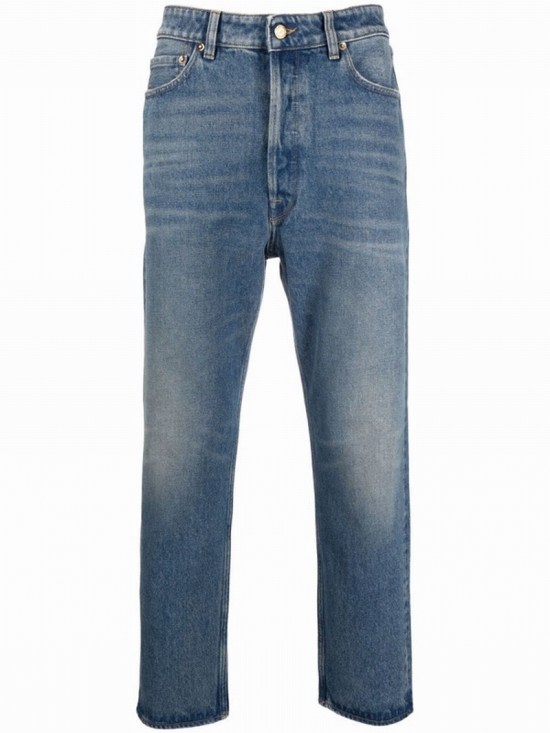 Men's Blue Cotton Jeans