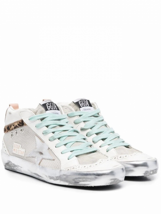 Mid Star Panelled Sneakers In Grau