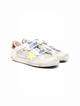 Teen Superstar Touchstrap Sneakers In White