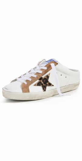 Superstar Sabot Sneakers In White/leopard