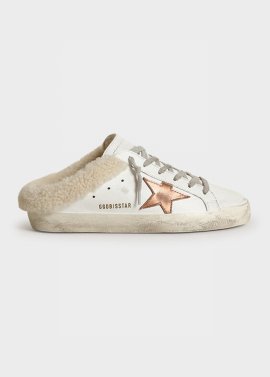 Women's Superstar Shearling-lined Leather Slip-on Sneakers In White