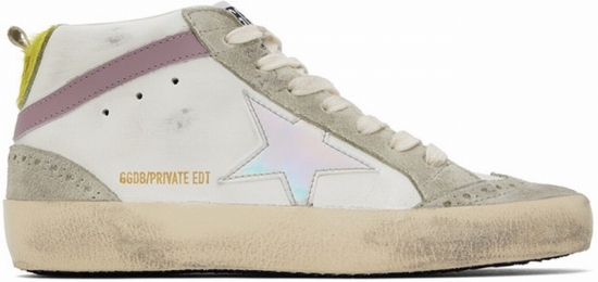 Ssense Exclusive White & Gray Mid Star Classic Sneakers