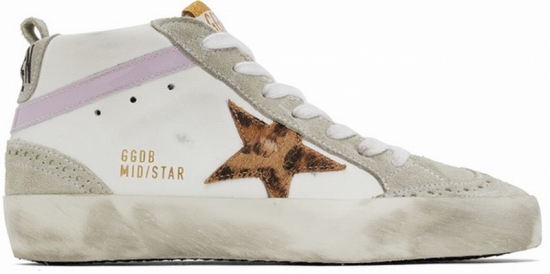 Ssense Exclusive White & Gray Mid Star Classic Sneakers