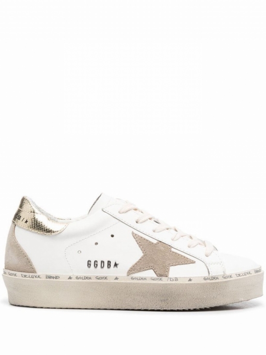 Hi Star Logo-patch Low-top Sneakers In White