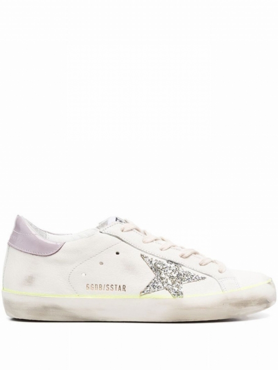 Superstar Distressed-effect Sneakers In White