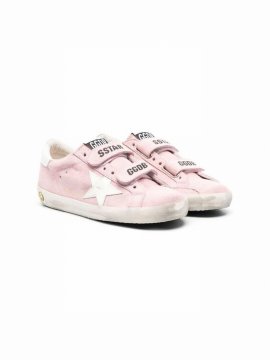 Kids' Sstar Touch-strap Sneakers In Pink