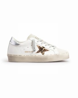 Hi Star Animal-print Court Sneakers In White Ice Beige