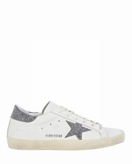 Superstar Crystal Leather Low-top Sneakers In White