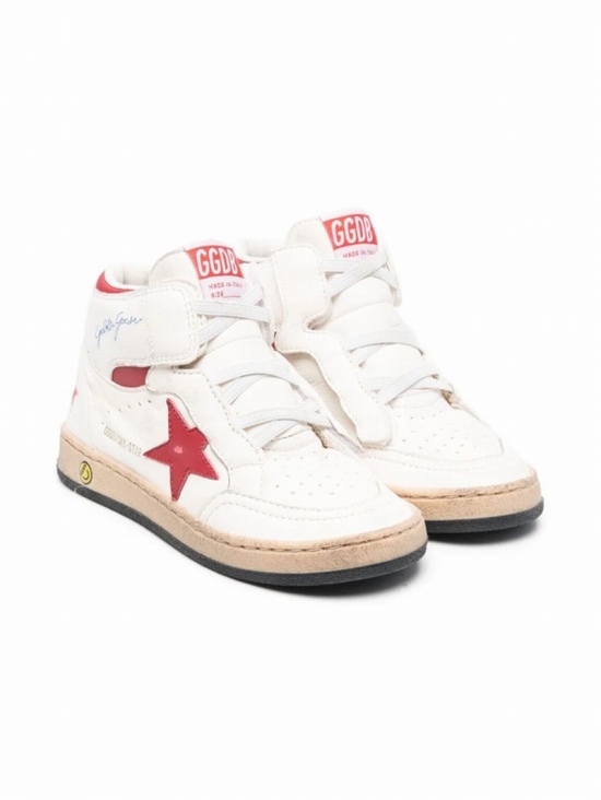 Kids' Sky-star High-top Sneakers In White