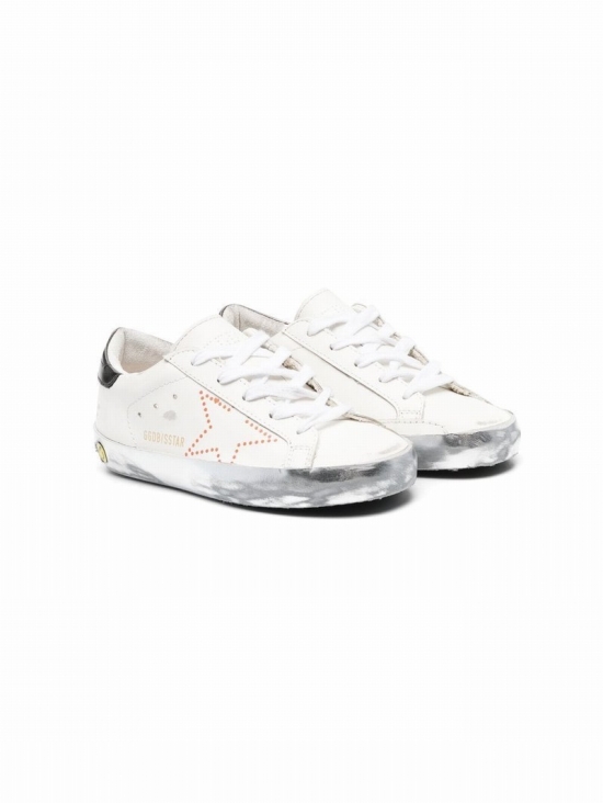 Kids' Super-star Low-top Sneakers In White