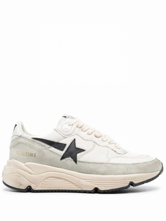 Lace-up Sneakers In White/ivory