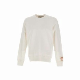 Deluxe Brand Logo Embroidered Crewneck Sweatshirt In White