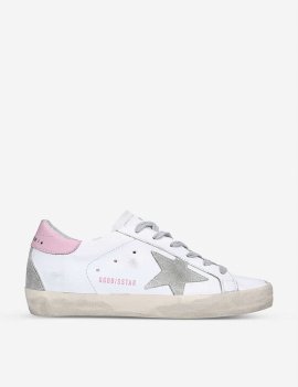 Women's White/oth Women's Superstar 10914 Star-applique Low-top Leather Trainers