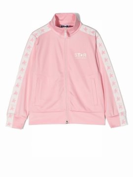 Kids' Pink Polyester Hoodie In Rosa