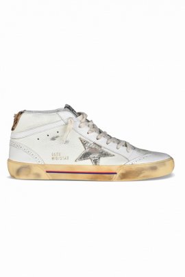 Ivory Leather Mid Star Sneakers Nd Deluxe Brand Donna 41 In White