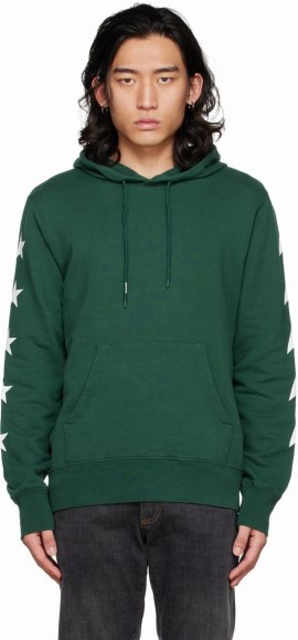 Cotton Sweatshirt With Green Color Print