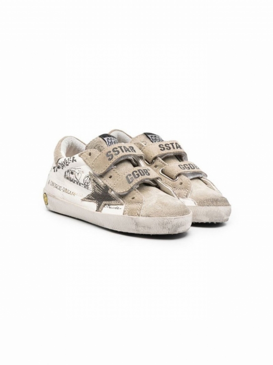 Kids' Distressed Low-top Suede Sneakers In Neutrals