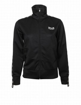 Deluxe Brand Star Tape Zipped Jacket In Black