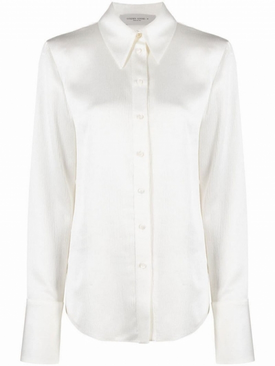 Journey Crepon Shirt In White