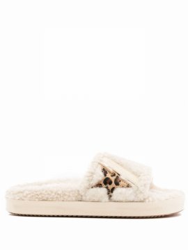 Women's Poolstar Shearling Slide Sandals In Neutral