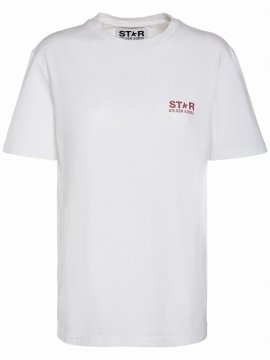 Star Logo T-shirt In Bianco