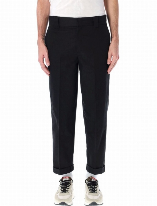 Deluxe Brand Tailored Chino Pants In Black