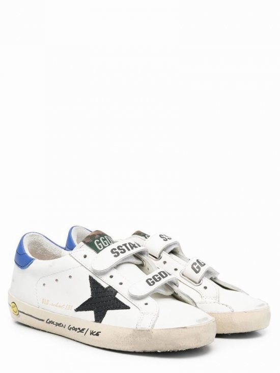 Kids' Old School Sneakers In Bianco