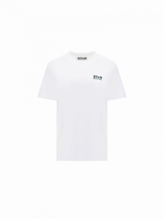 T-shirt In Optic White/green