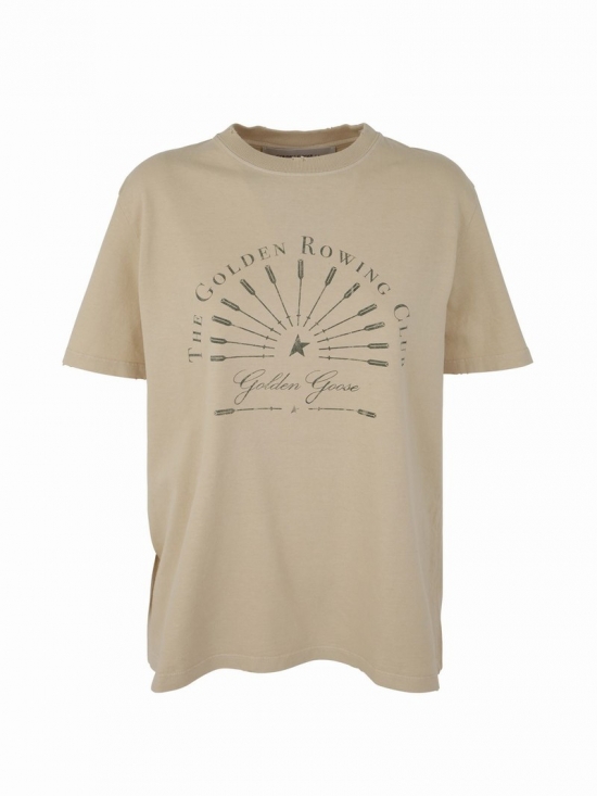 Journey W`s T-shirt Regular Cotton Jersey Rowing Club In Brown