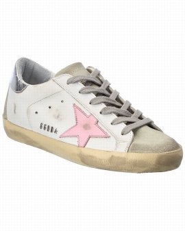 Superstar Leather & Suede Sneaker In White