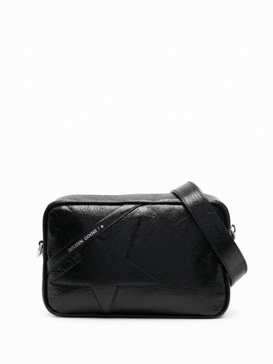 Women's Black Leather Shoulder Bag