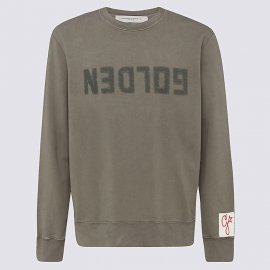 Olive Green Cotton Sweatshirt